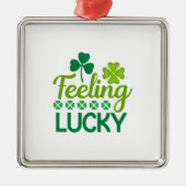Irish Felling Lucky Metalen Ornament (Voorkant)