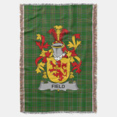 Irish Field Coat of Arms Family Crest Ireland Deken (Voorkant Verticaal)