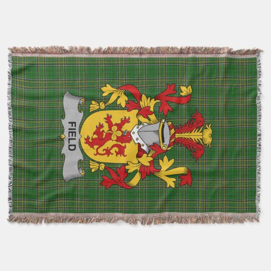 Irish Field Coat of Arms Family Crest Ireland Deken (Voorkant)