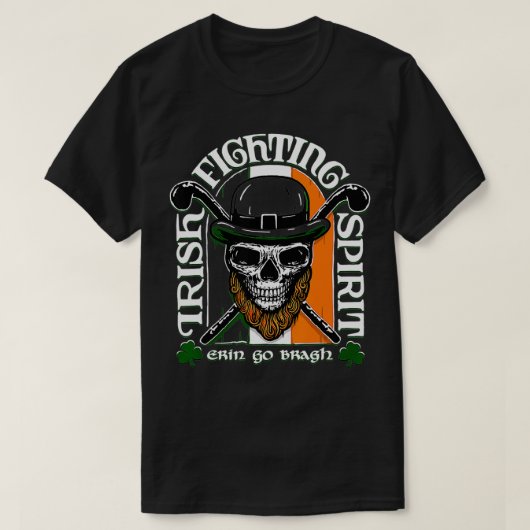Irish Fighting Spirit Green Edition T-shirt (Design voorkant)