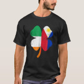 Irish Filipino Flags St Patricks Day T-Shirt (Voorkant)