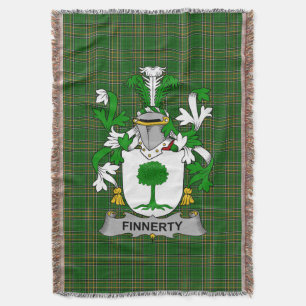 Irish Finnerty of O_Finaghty Wapen Familie Deken