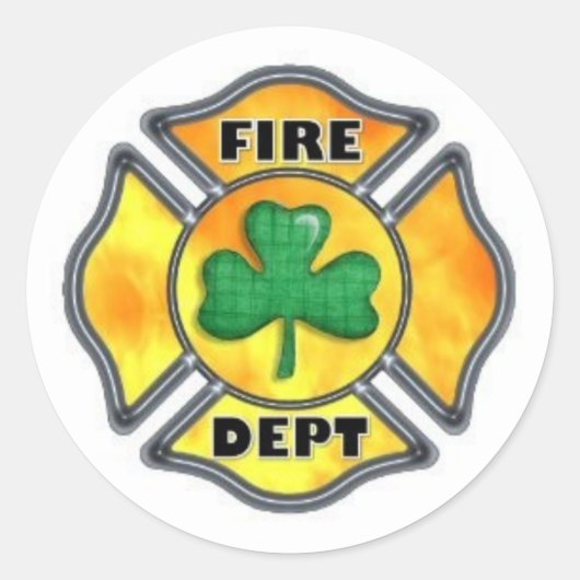 Irish Fire Dept Sticker (Voorkant)