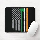 Irish Firefighter American Flag Cool St Patricks D Muismat (Met muis)
