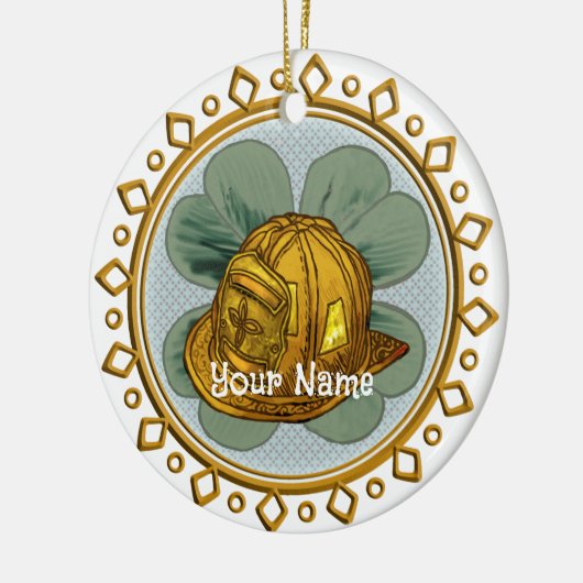 Irish Firefighter ornament (Links)