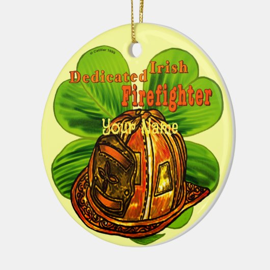 Irish Firefighter ornament (Links)