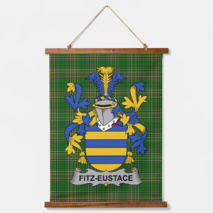 Irish Fitz-Eustace Wapen van de familie Crest Hangend Wandkleed