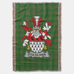 Irish Fitz-Oliver Coat of Arms Family Crest Irela Deken
