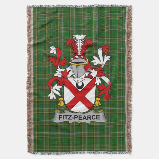 Irish Fitz-Pearce Wapen van de familie Crest Irela Deken (Voorkant Verticaal)