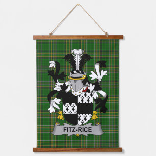 Irish Fitz-Rice Wapen van de familie Crest Hangend Wandkleed