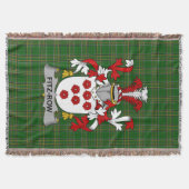 Irish Fitz-Row Coat of Arms Family Crest Ireland Deken (Voorkant)