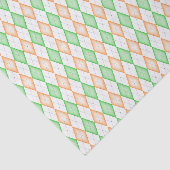 Irish Flag Argyle Tissue Paper Tissuepapier (Detail)
