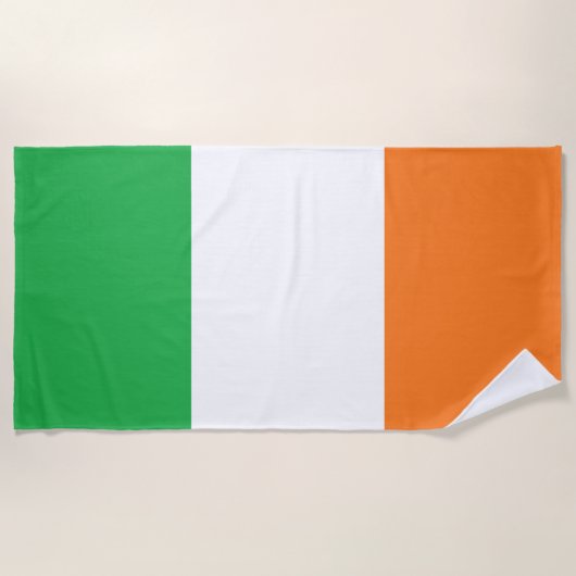 "Irish Flag" Beach Towel Strandlaken (Voorkant)