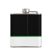 Irish Flag Border Shamrock Personalized Heupfles (Achterkant)