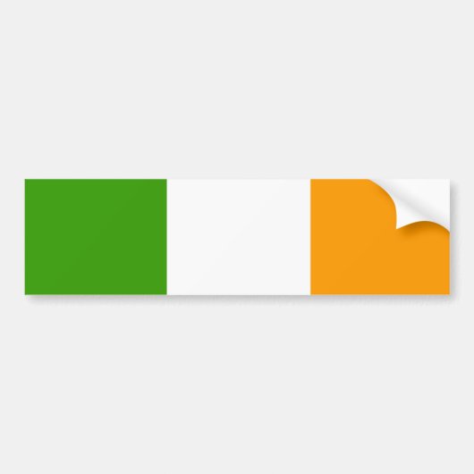 Irish Flag Bumpersticker (Voorkant)