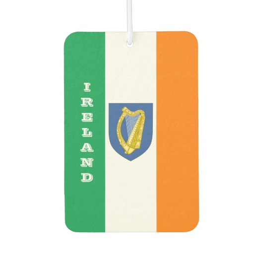 Irish Flag Car Air Freshener, Ierland Luchtverfrisser (Voorkant)