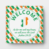IRISH FLAG Christelijk Welkom Fotoplaat (Voorkant)
