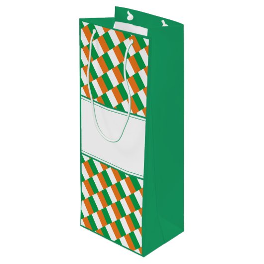 IRISH FLAG | Christelijke bijbelse versie Wijn Cadeautas (Achterkant Gekanteld)