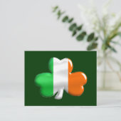 Irish Flag Clover Briefkaart (Staand voorkant)