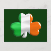 Irish Flag Clover Briefkaart (Voorkant)