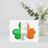 Irish Flag Clover Briefkaart (Staand voorkant)