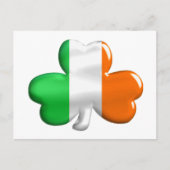 Irish Flag Clover Briefkaart (Voorkant)