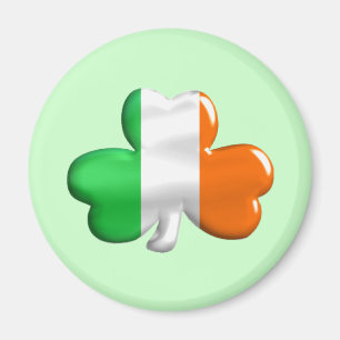 Irish Flag Clover Magneet