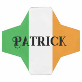 Irish Flag Custom Name Groen en Sinaasappel Voetbal (Enkel)