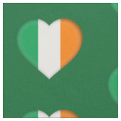 Irish Flag Cute Irish Hearts Pattern St. Patrick Stof (Close Up)