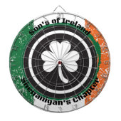 Irish Flag Dart Board Dartbord (Voorkant)