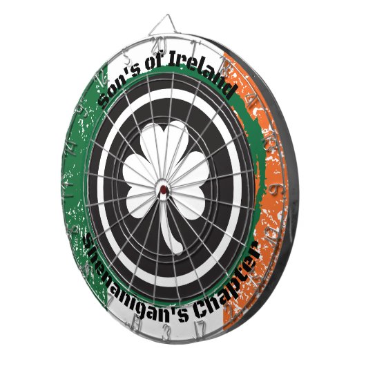 Irish Flag Dart Board Dartbord (Voorkant Rechts)
