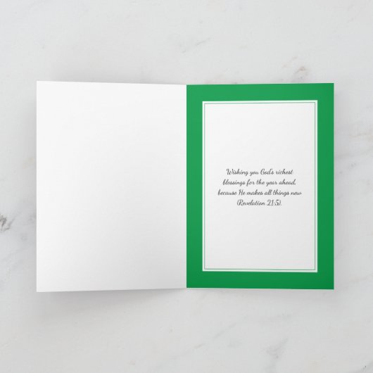 IRISH FLAG | Festive Plum Pudding | Kerstmis Feestdagen Kaart (Binnen)