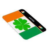 Irish Flag & geluksklaver leaf/Ireland Magnet Magneet (Rechterzijde)