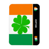 Irish Flag & geluksklaver leaf/Ireland Magnet Magneet (Verticaal)