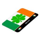 Irish Flag & geluksklaver leaf/Ireland Magnet Magneet (Linkerzijde)