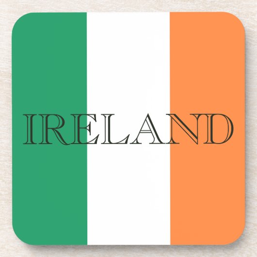 Irish Flag Ireland coastercn Bier Onderzetter (Voorkant)