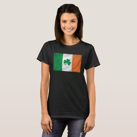 Irish Flag Irish Pride Shamrock T-shirt (Voorkant volledig)