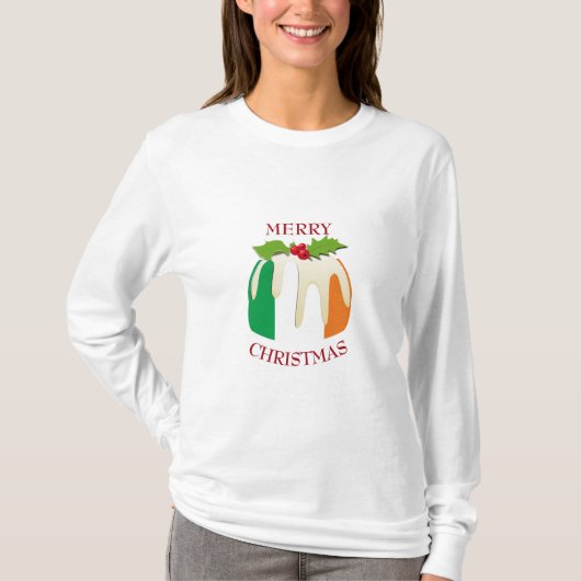 IRISH FLAG kerstpudding T-shirt (Voorkant)