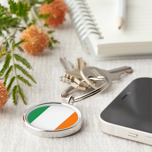 Irish Flag Keyring Sleutelhanger (Zijkant)