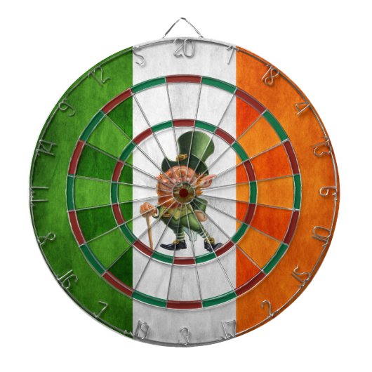 IRISH FLAG LEPRECHAUN DARTBORD (Voorkant)