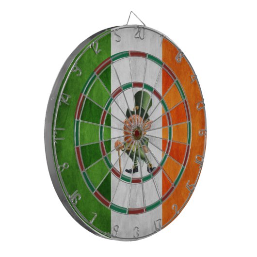 IRISH FLAG LEPRECHAUN DARTBORD (Voorkant Links)