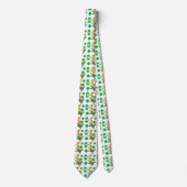 Irish Flag Leprechaun Pattern Stropdas (Voorkant)