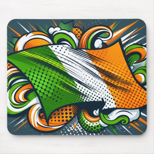 Irish flag Mousepad Muismat (Voorkant)