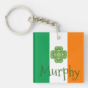 Irish Flag Murphy Key Ring Sleutelhanger