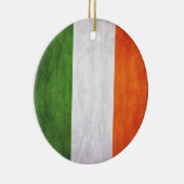 Irish Flag & Nollaig Shona Duit kerstversiering Keramisch Ornament (Rechts)