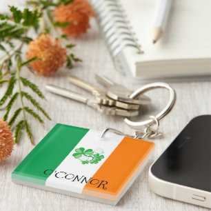 Irish Flag O, CONNOR Key Ring Sleutelhanger