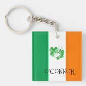 Irish Flag O, CONNOR Key Ring Sleutelhanger (voorkant)