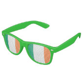 Irish Flag Party Shades Retro Zonnebril (Gekanteld)