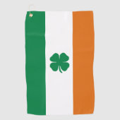 Irish Flag Patriotic Ireland Flag Lucky Clover Golfhanddoek (Voorkant)
