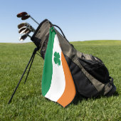Irish Flag Patriotic Ireland Flag Lucky Clover Golfhanddoek (Groen)